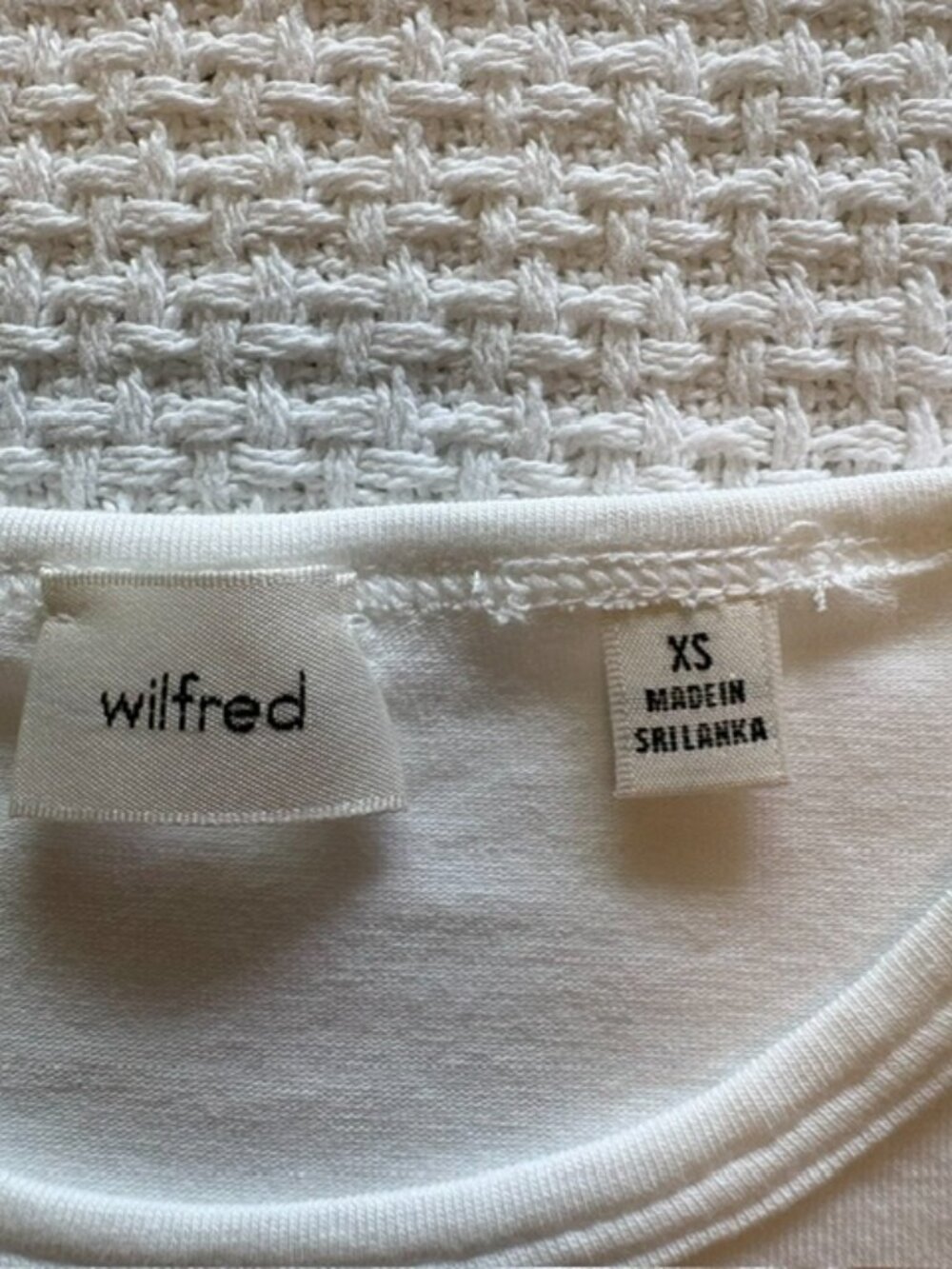 White Wilfred  Fiorino T-Shirt Cotton crewneck tee | Size XS - Picture 4 of 6